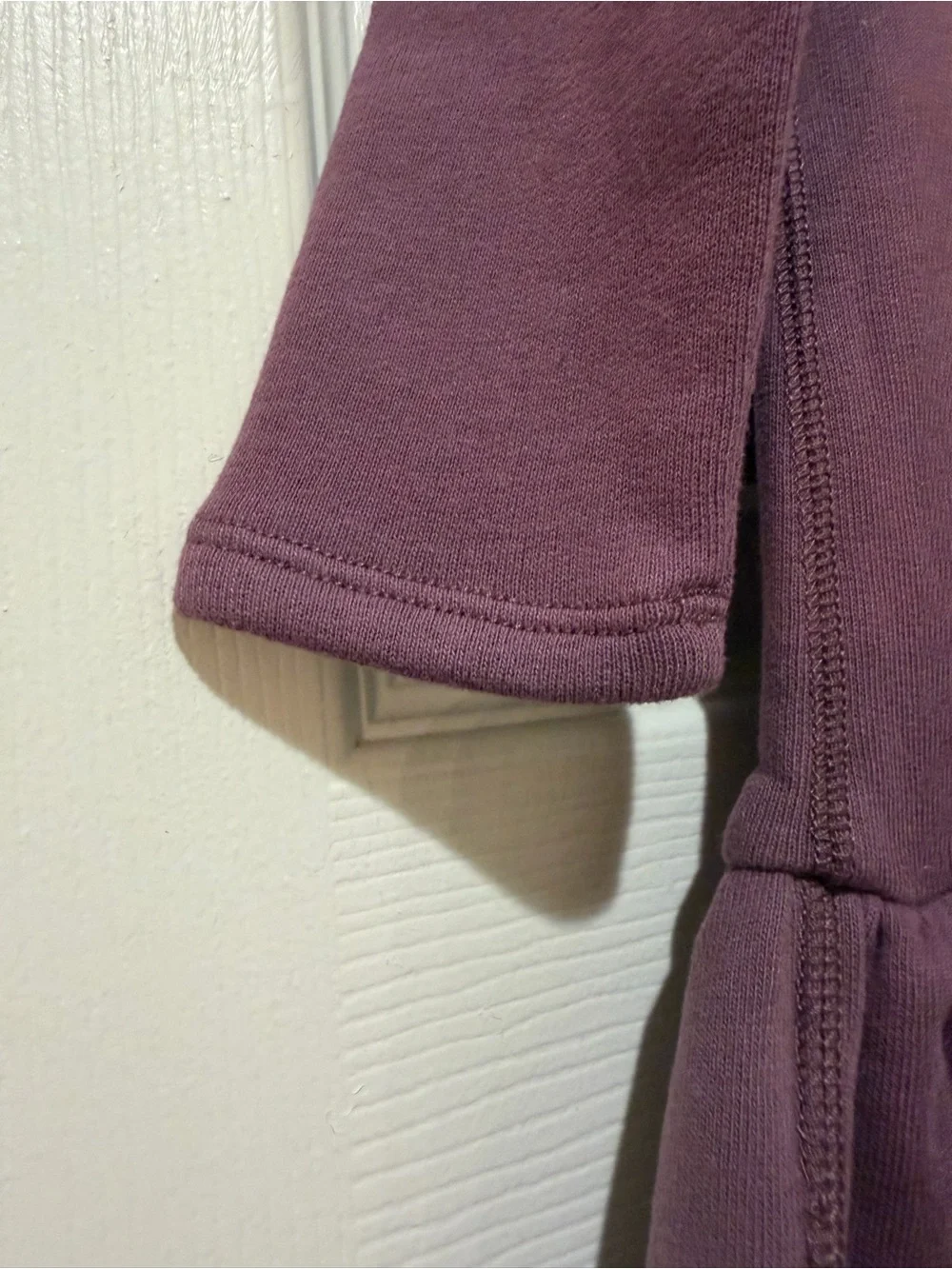 Ralph Lauren Girls' Mauve Ruffle-Hem Sweatshirt Dress